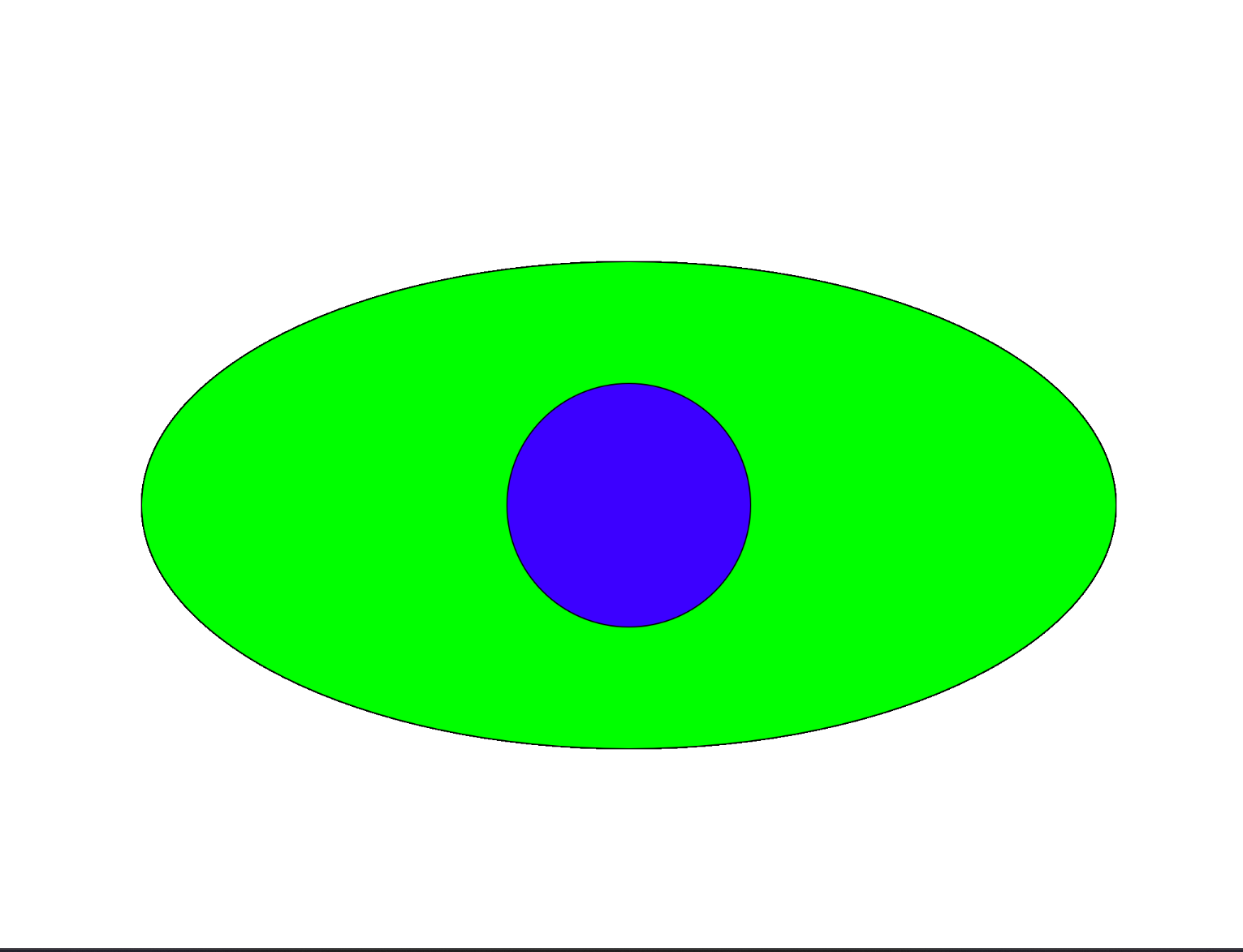 Iteration on code provided in class, adjusted the positioning on the shapes and the colours